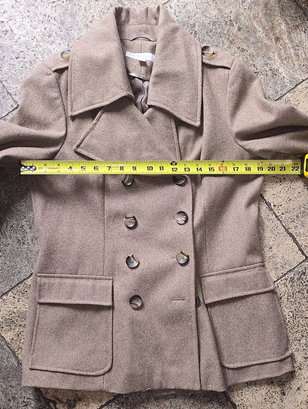 NWOT Wool Blend Peacoat - Picture 11 of 12